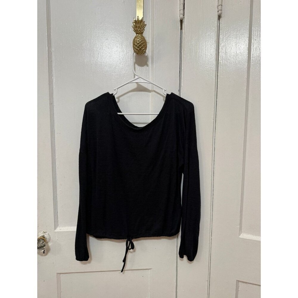 Abercrombie and Fitch, soft and cozy women’s size large black blouse